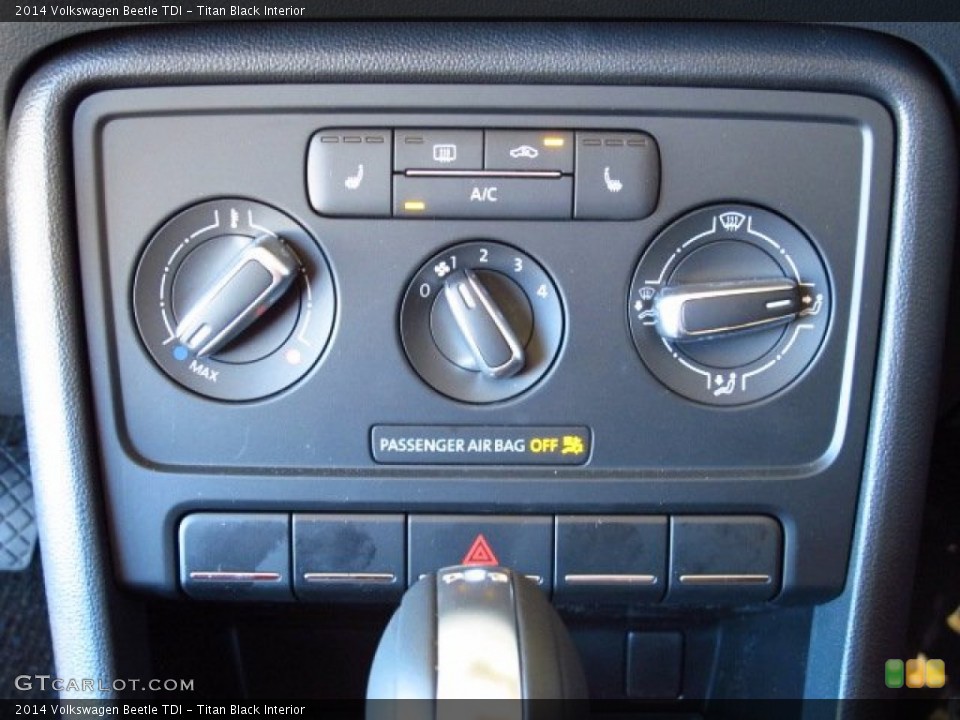 Titan Black Interior Controls for the 2014 Volkswagen Beetle TDI #86184041