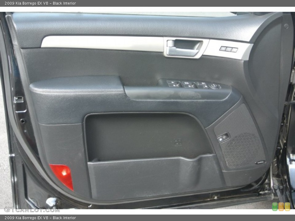 Black Interior Door Panel for the 2009 Kia Borrego EX V8 #86185436