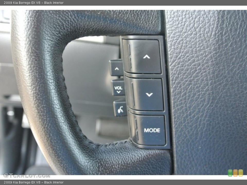 Black Interior Controls for the 2009 Kia Borrego EX V8 #86185682