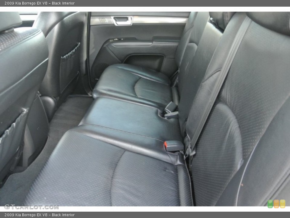 Black Interior Rear Seat for the 2009 Kia Borrego EX V8 #86185745