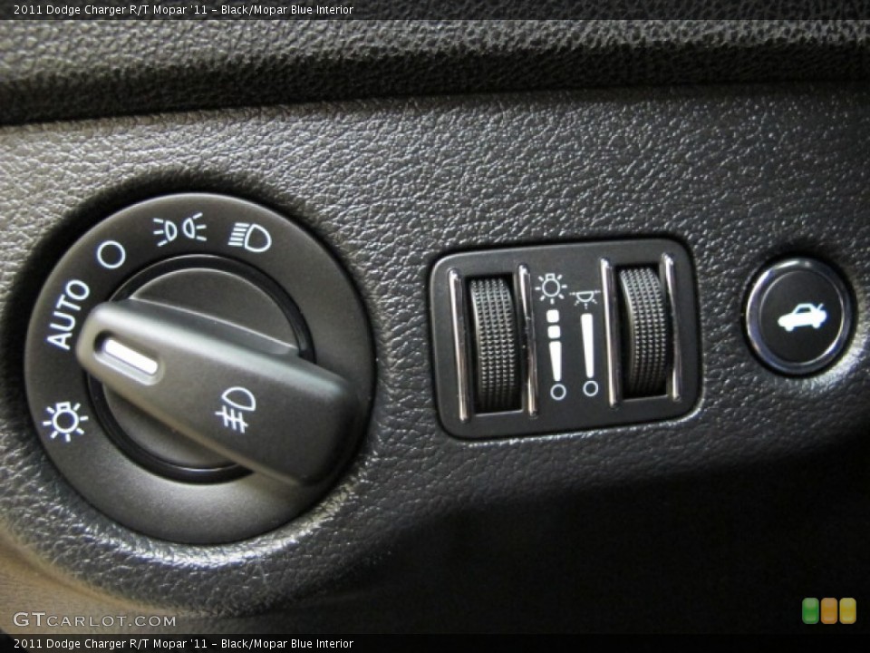 Black/Mopar Blue Interior Controls for the 2011 Dodge Charger R/T Mopar '11 #86188334