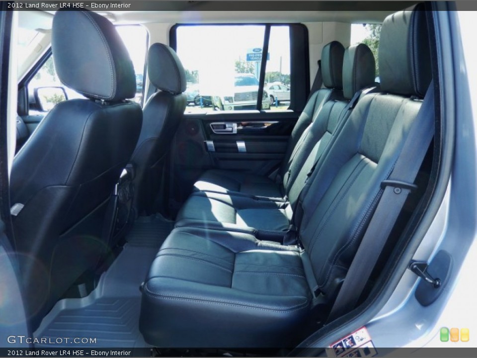 Ebony Interior Rear Seat for the 2012 Land Rover LR4 HSE #86190348