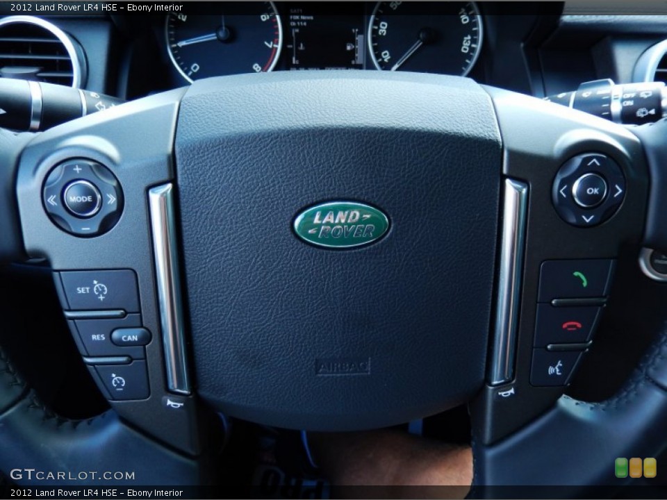Ebony Interior Steering Wheel for the 2012 Land Rover LR4 HSE #86190637