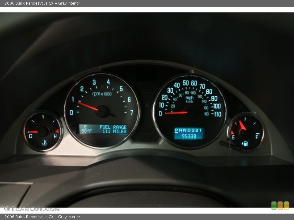 Gray Interior Gauges for the 2006 Buick Rendezvous CX #86192507