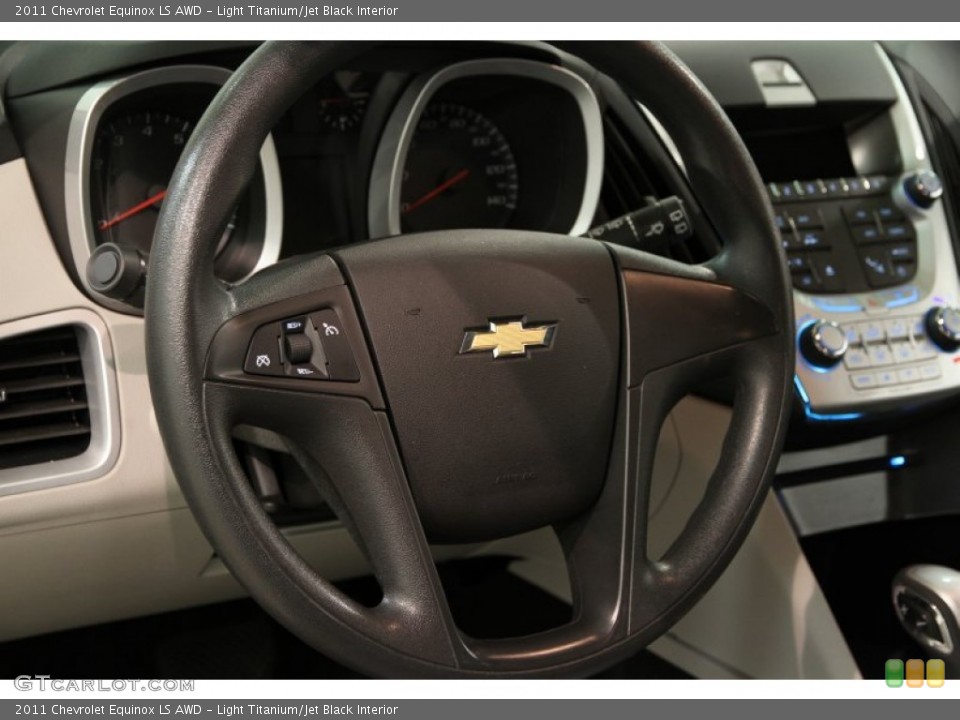 Light Titanium/Jet Black Interior Steering Wheel for the 2011 Chevrolet Equinox LS AWD #86193224