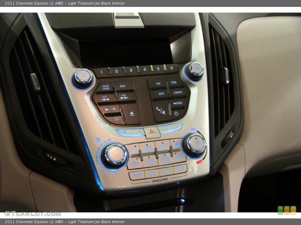 Light Titanium/Jet Black Interior Controls for the 2011 Chevrolet Equinox LS AWD #86193290