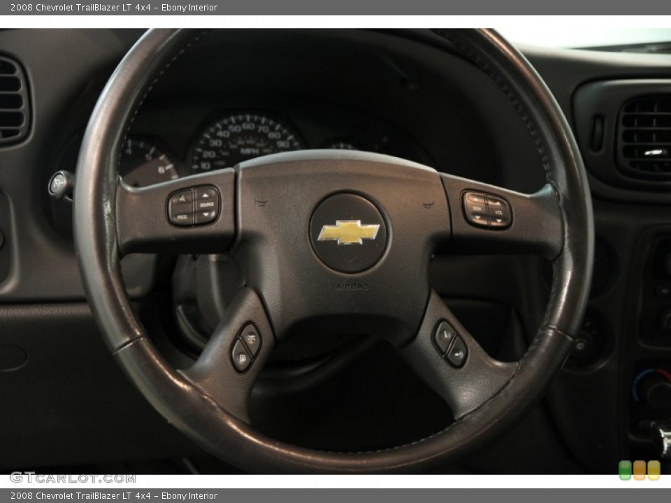 Ebony Interior Steering Wheel for the 2008 Chevrolet TrailBlazer LT 4x4 #86193590