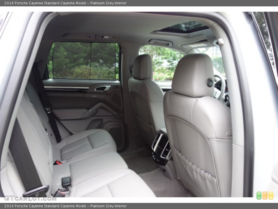 Platinum Grey Interior Rear Seat for the 2014 Porsche Cayenne  #86194892