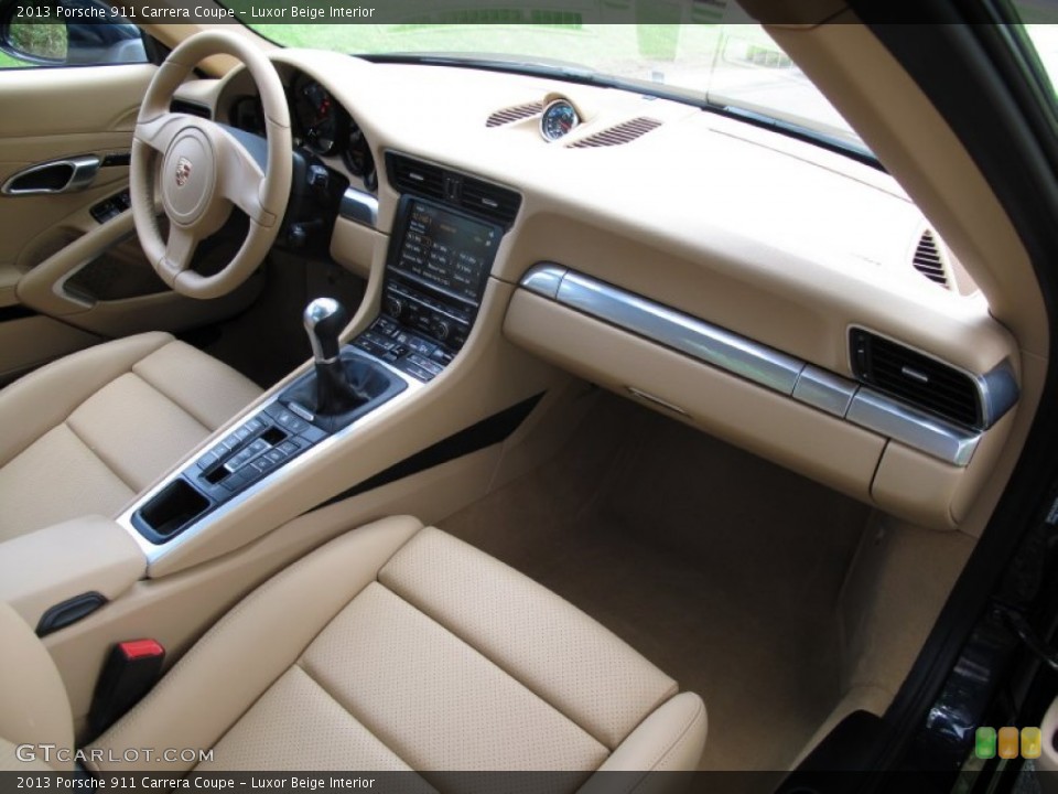 Luxor Beige Interior Dashboard for the 2013 Porsche 911 Carrera Coupe #86196005