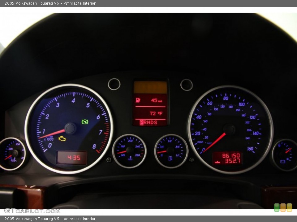 Anthracite Interior Gauges for the 2005 Volkswagen Touareg V6 #86196506