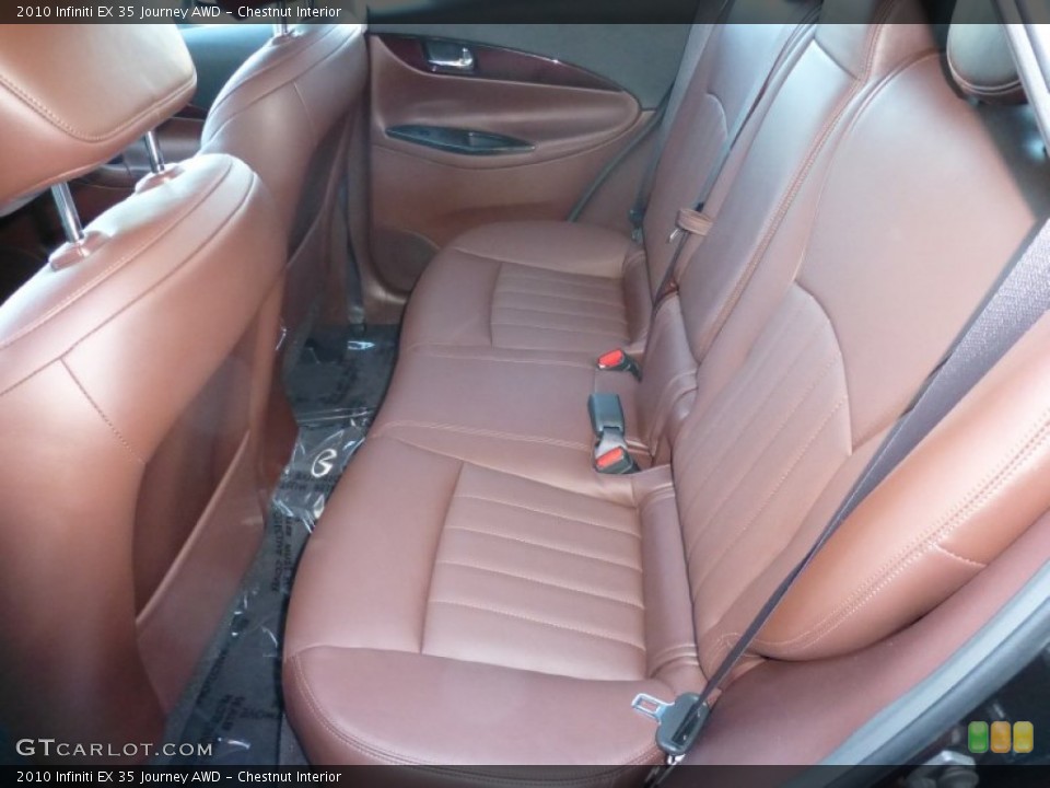 Chestnut Interior Rear Seat for the 2010 Infiniti EX 35 Journey AWD #86199692