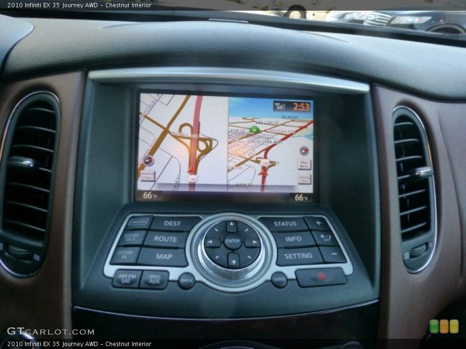 Chestnut Interior Navigation for the 2010 Infiniti EX 35 Journey AWD #86200133
