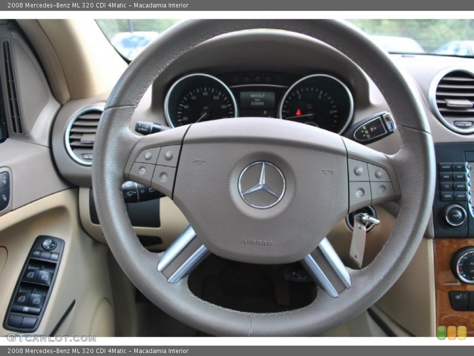 Macadamia Interior Steering Wheel for the 2008 Mercedes-Benz ML 320 CDI 4Matic #86204150