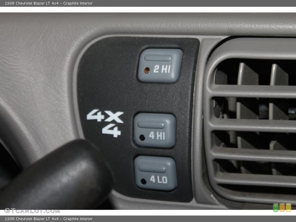 Graphite Interior Controls for the 1998 Chevrolet Blazer LT 4x4 #86204528