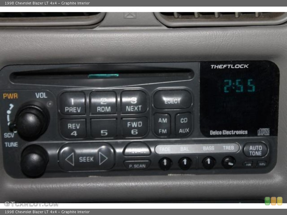 Graphite Interior Audio System for the 1998 Chevrolet Blazer LT 4x4 #86204540