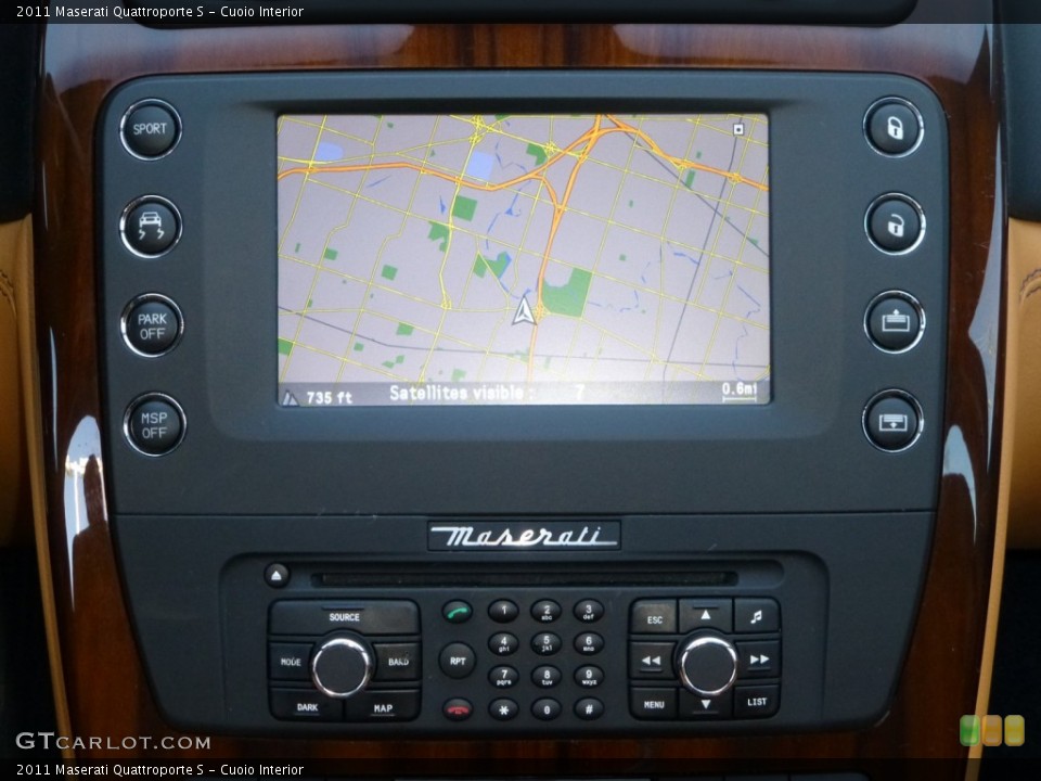Cuoio Interior Navigation for the 2011 Maserati Quattroporte S #86204999