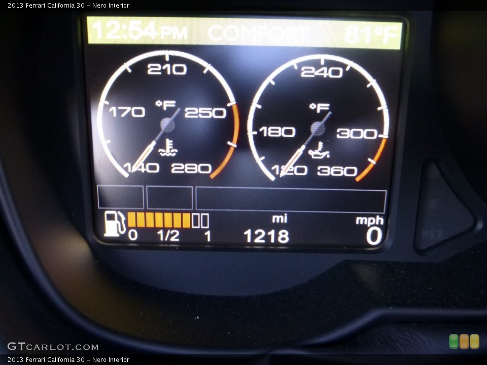 Nero Interior Gauges for the 2013 Ferrari California 30 #86205161