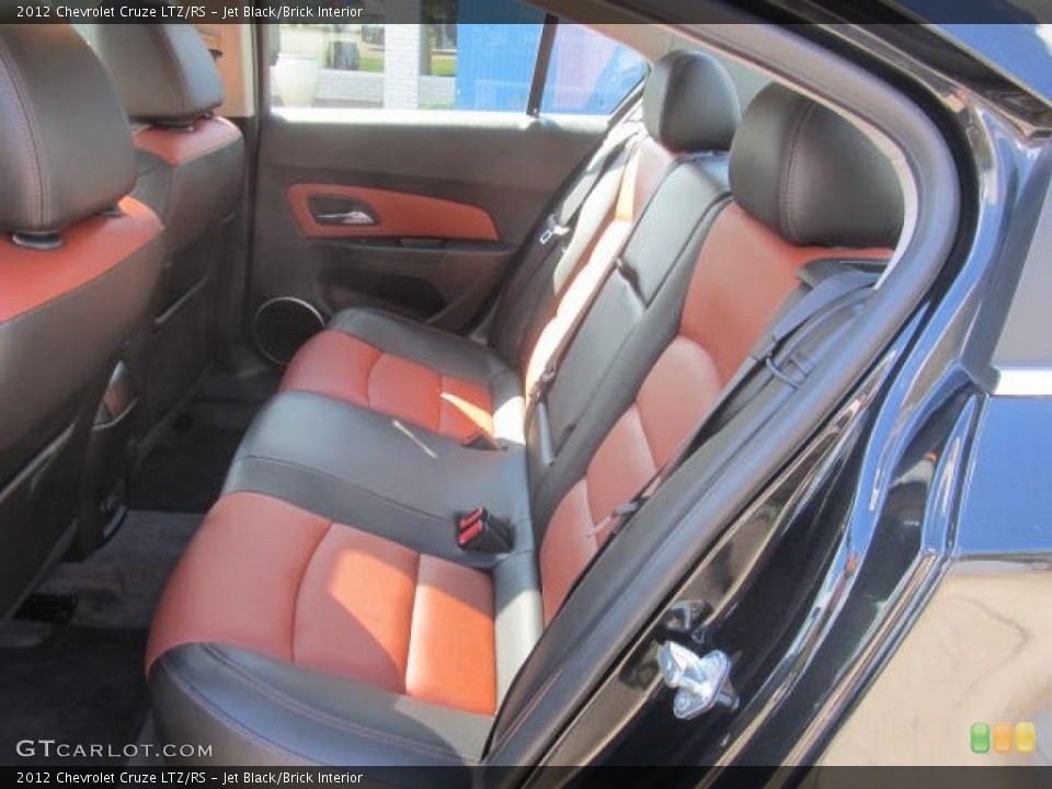 Jet Black/Brick Interior Rear Seat for the 2012 Chevrolet Cruze LTZ/RS #86207936