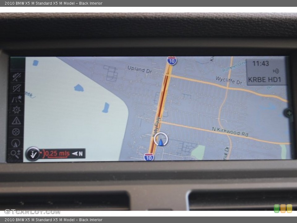 Black Interior Navigation for the 2010 BMW X5 M  #86212862
