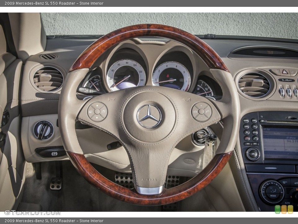 Stone Interior Steering Wheel for the 2009 Mercedes-Benz SL 550 Roadster #86213030