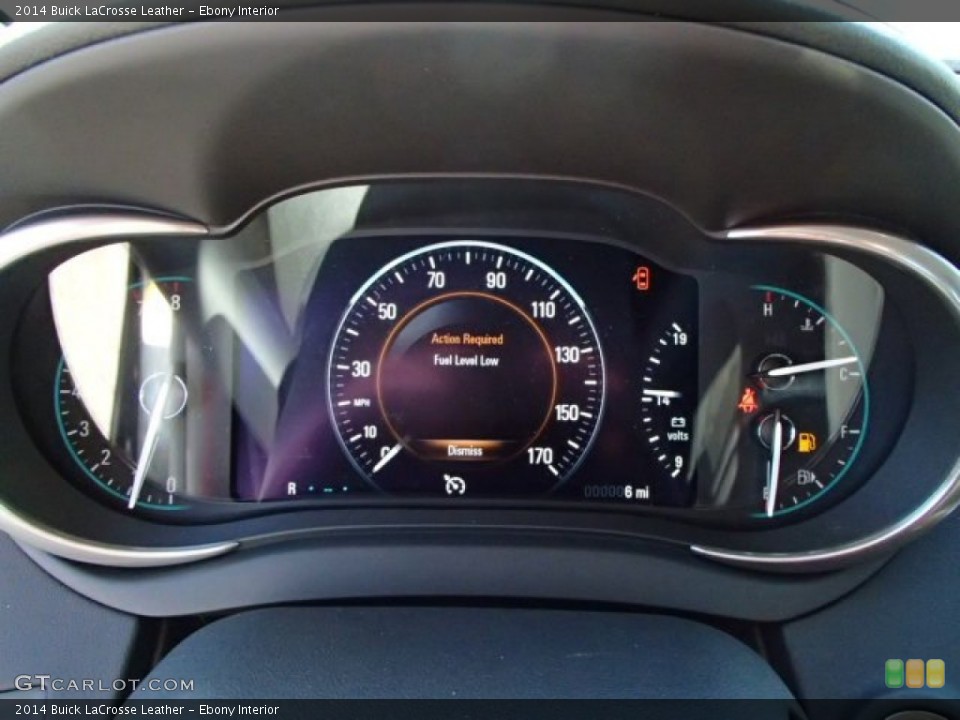 Ebony Interior Gauges for the 2014 Buick LaCrosse Leather #86213702