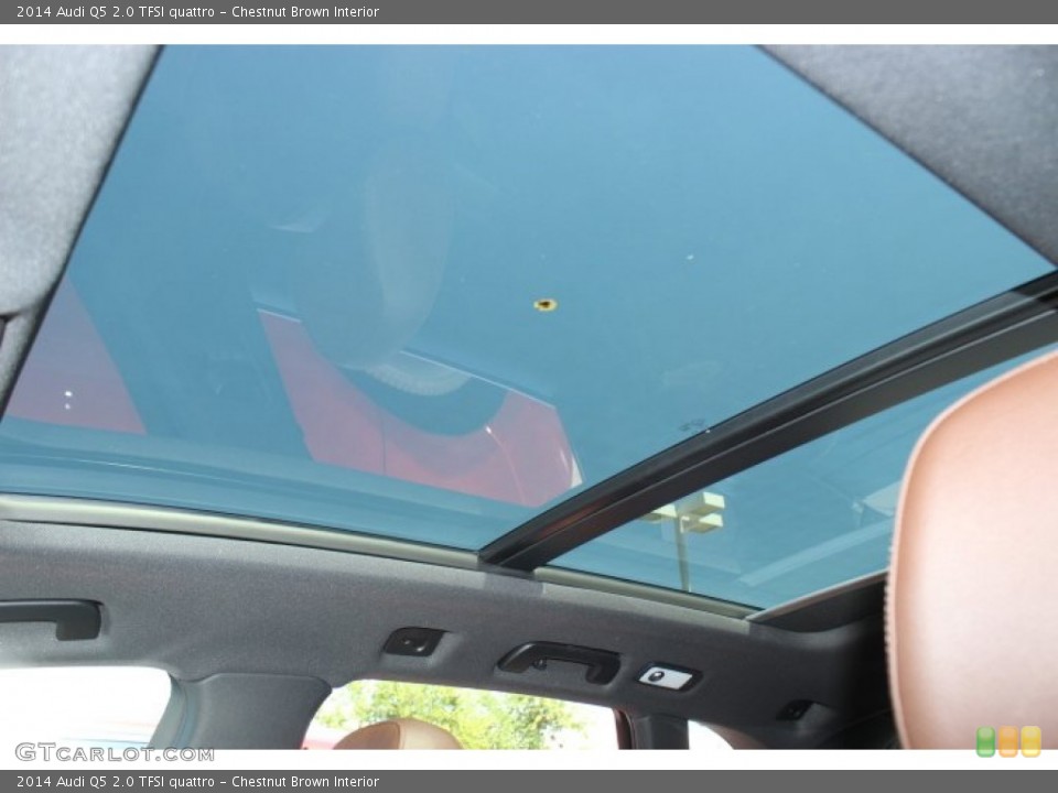 Chestnut Brown Interior Sunroof for the 2014 Audi Q5 2.0 TFSI quattro #86216138