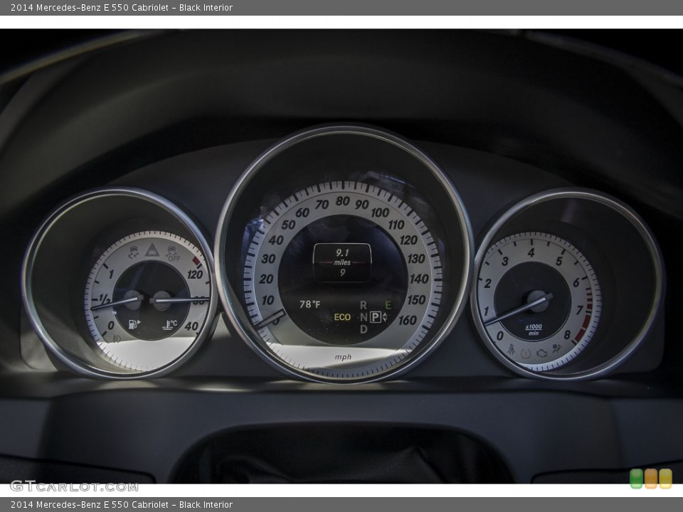 Black Interior Gauges for the 2014 Mercedes-Benz E 550 Cabriolet #86216213