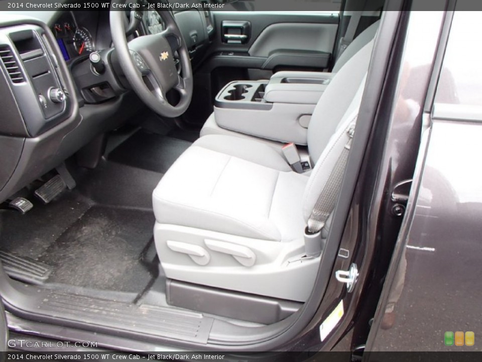 Jet Black/Dark Ash Interior Front Seat for the 2014 Chevrolet Silverado 1500 WT Crew Cab #86219177