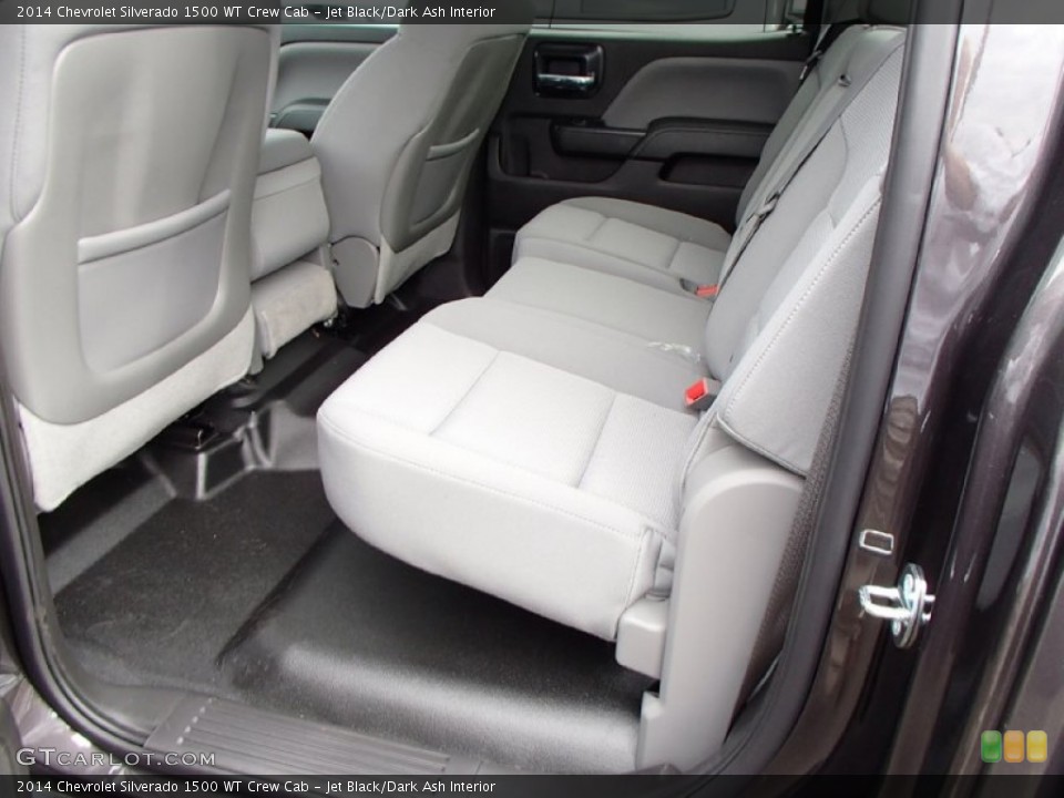 Jet Black/Dark Ash Interior Rear Seat for the 2014 Chevrolet Silverado 1500 WT Crew Cab #86219201