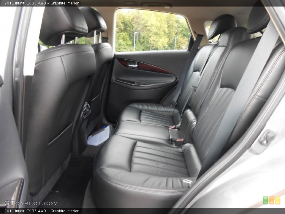 Graphite Interior Rear Seat for the 2011 Infiniti EX 35 AWD #86224622