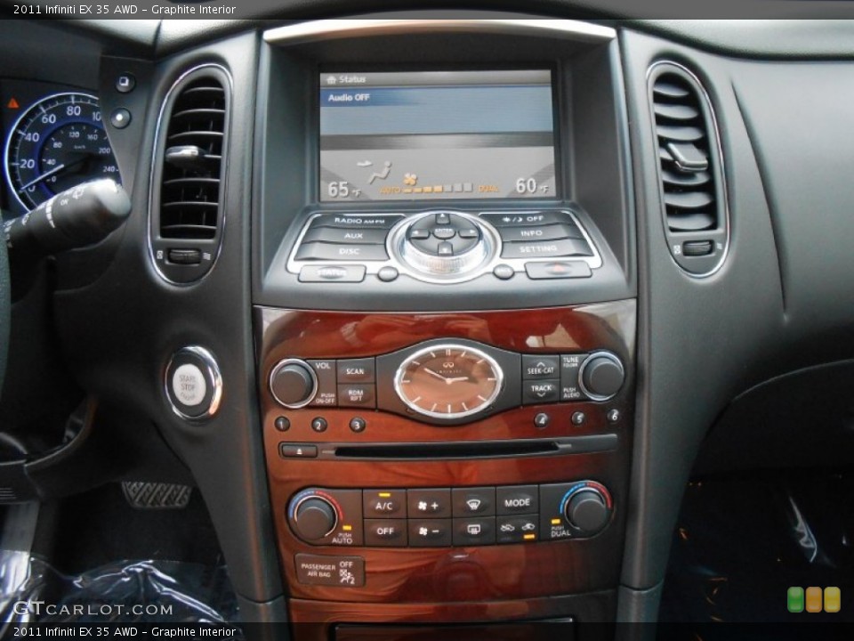 Graphite Interior Controls for the 2011 Infiniti EX 35 AWD #86224772