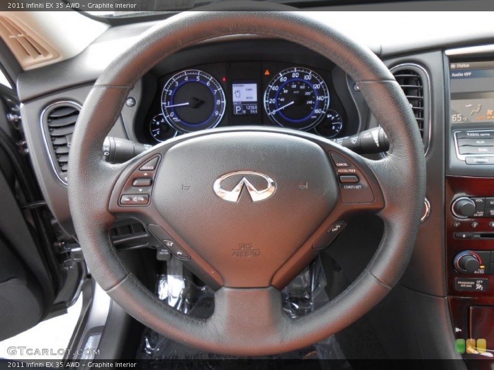 Graphite Interior Steering Wheel for the 2011 Infiniti EX 35 AWD #86224796