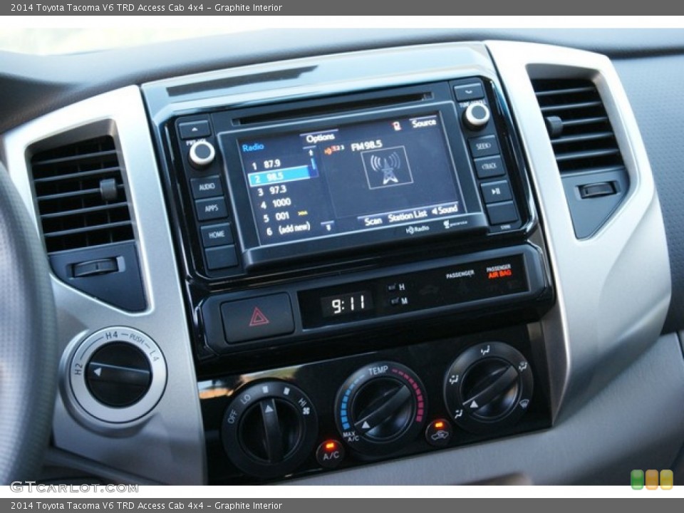Graphite Interior Controls for the 2014 Toyota Tacoma V6 TRD Access Cab 4x4 #86226563