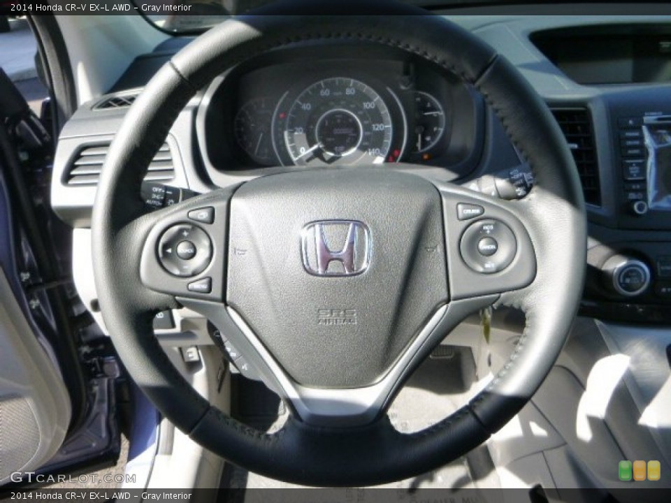 Gray Interior Steering Wheel for the 2014 Honda CR-V EX-L AWD #86226665