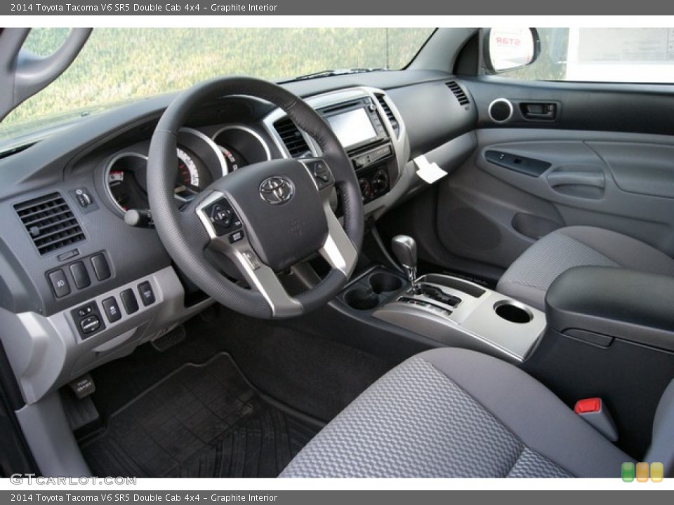 Graphite Interior Photo for the 2014 Toyota Tacoma V6 SR5 Double Cab 4x4 #86227316