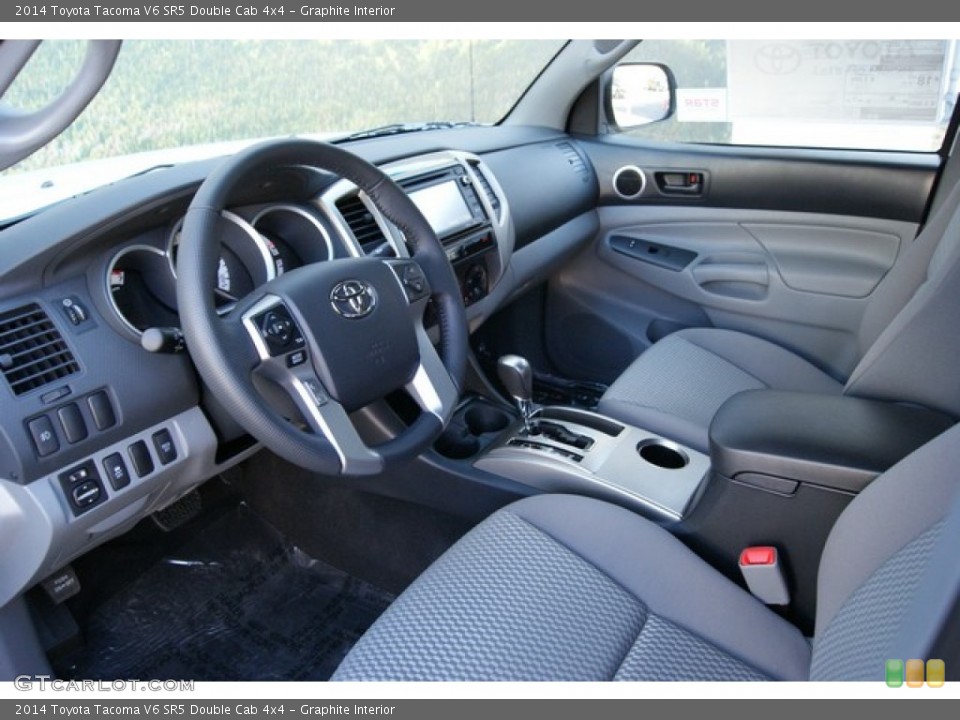 Graphite Interior Photo for the 2014 Toyota Tacoma V6 SR5 Double Cab 4x4 #86227580