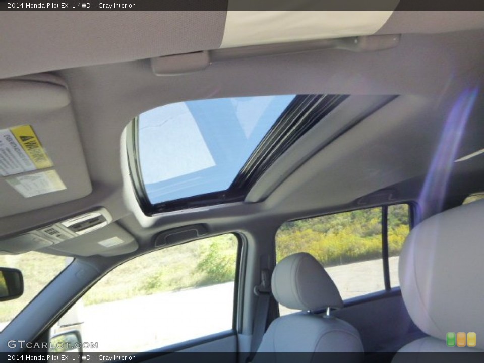 Gray Interior Sunroof for the 2014 Honda Pilot EX-L 4WD #86228504