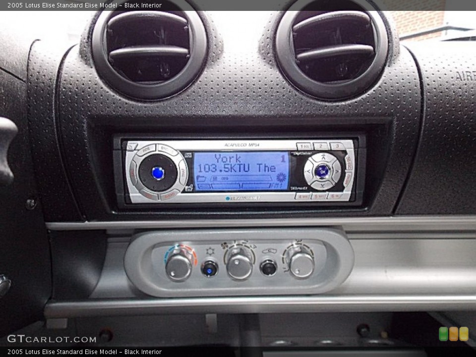 Black Interior Controls for the 2005 Lotus Elise  #86230583