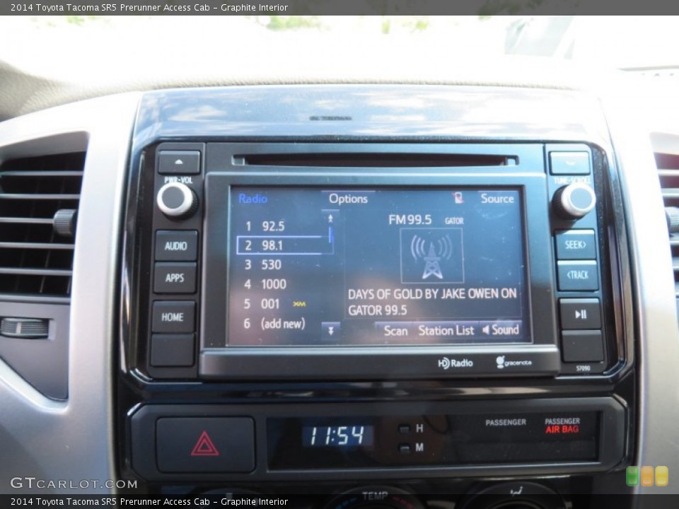 Graphite Interior Controls for the 2014 Toyota Tacoma SR5 Prerunner Access Cab #86232011