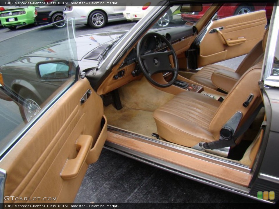 Palomino Interior Photo for the 1982 Mercedes-Benz SL Class 380 SL Roadster #86235800