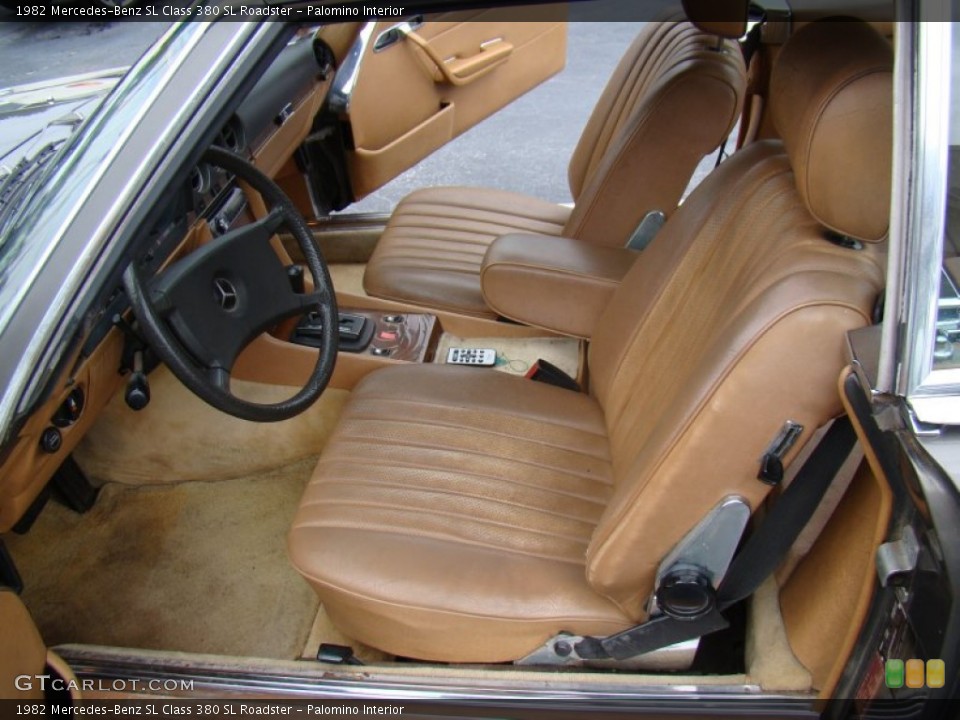 Palomino Interior Front Seat for the 1982 Mercedes-Benz SL Class 380 SL Roadster #86235830