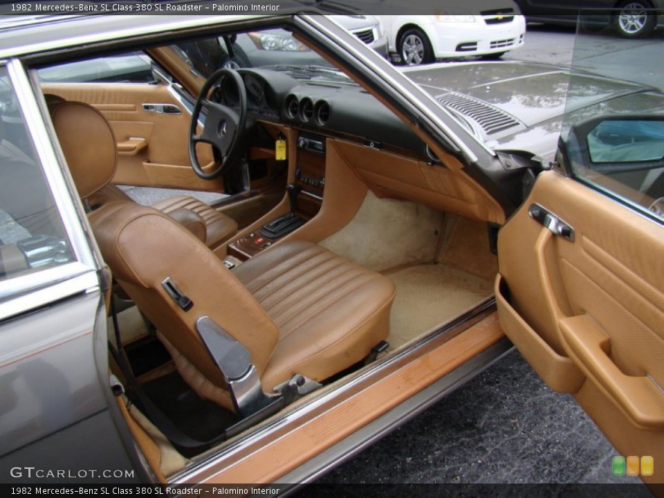 Palomino Interior Front Seat for the 1982 Mercedes-Benz SL Class 380 SL Roadster #86235858
