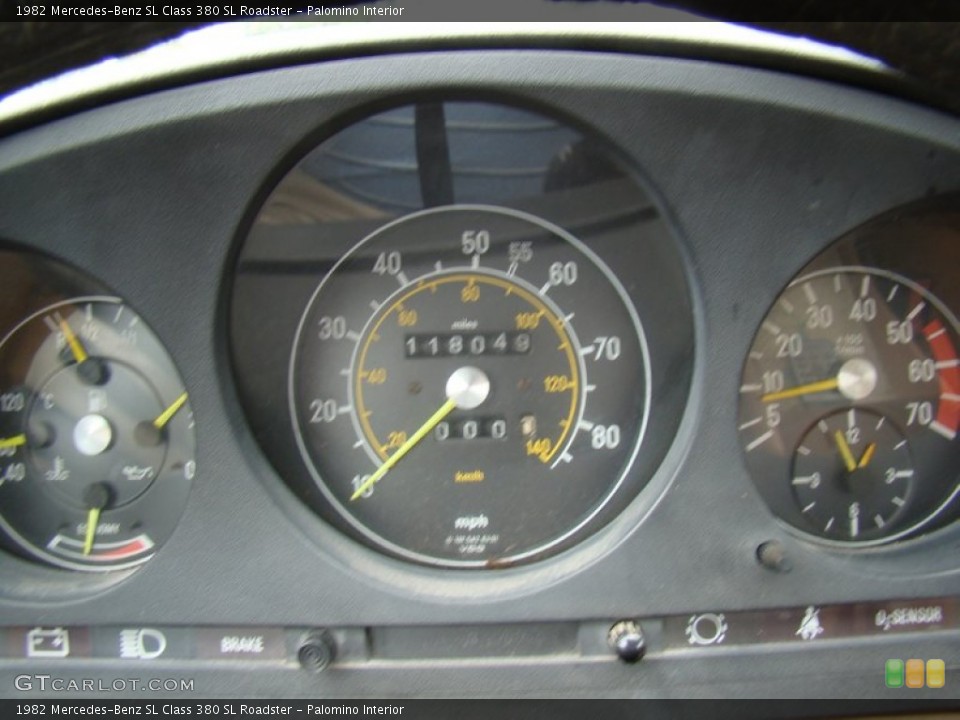 Palomino Interior Gauges for the 1982 Mercedes-Benz SL Class 380 SL Roadster #86236022