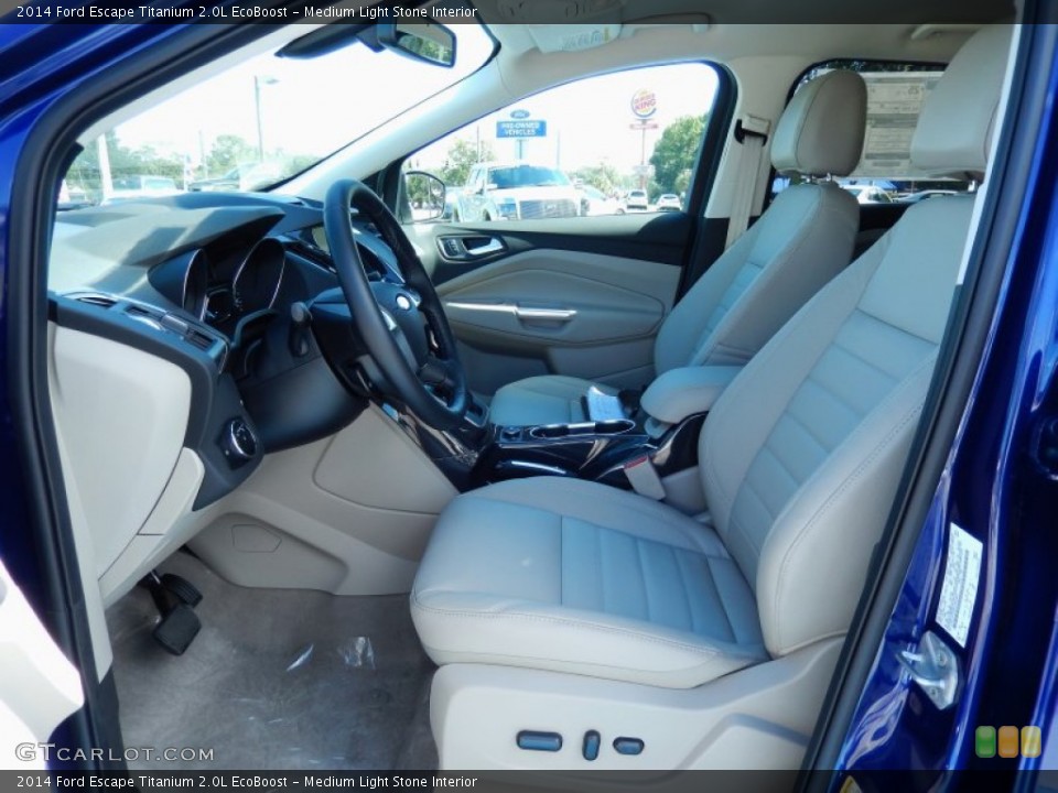Medium Light Stone Interior Front Seat for the 2014 Ford Escape Titanium 2.0L EcoBoost #86238456