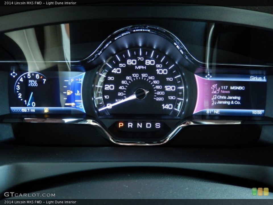 Light Dune Interior Gauges for the 2014 Lincoln MKS FWD #86240513