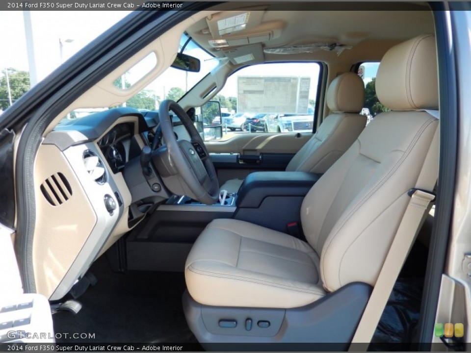 Adobe Interior Front Seat for the 2014 Ford F350 Super Duty Lariat Crew Cab #86241902