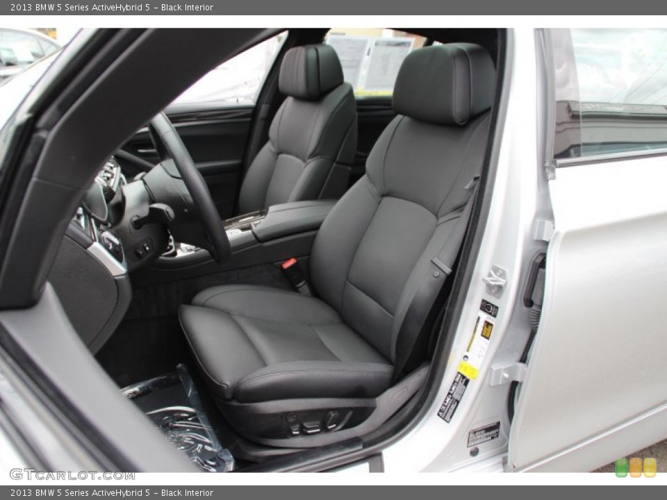 Black Interior Front Seat for the 2013 BMW 5 Series ActiveHybrid 5 #86242520