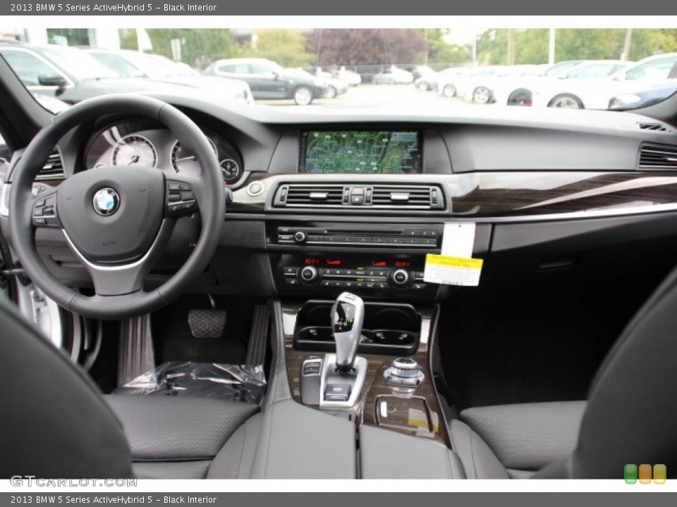 Black Interior Dashboard for the 2013 BMW 5 Series ActiveHybrid 5 #86242537