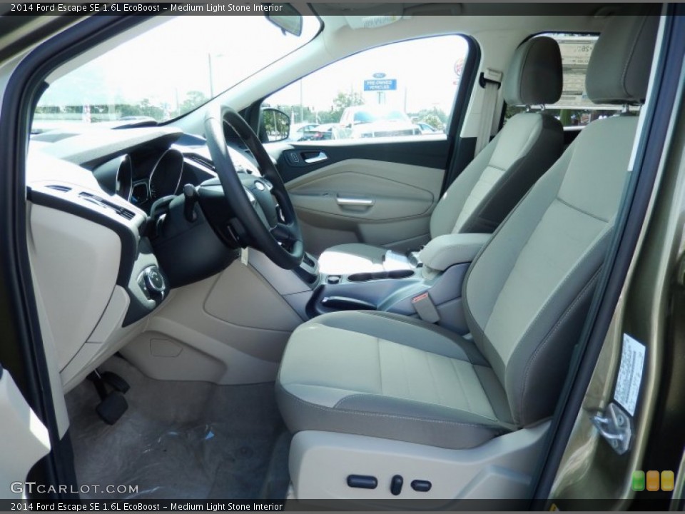 Medium Light Stone Interior Front Seat for the 2014 Ford Escape SE 1.6L EcoBoost #86242763