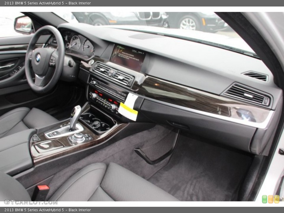Black Interior Dashboard for the 2013 BMW 5 Series ActiveHybrid 5 #86242820